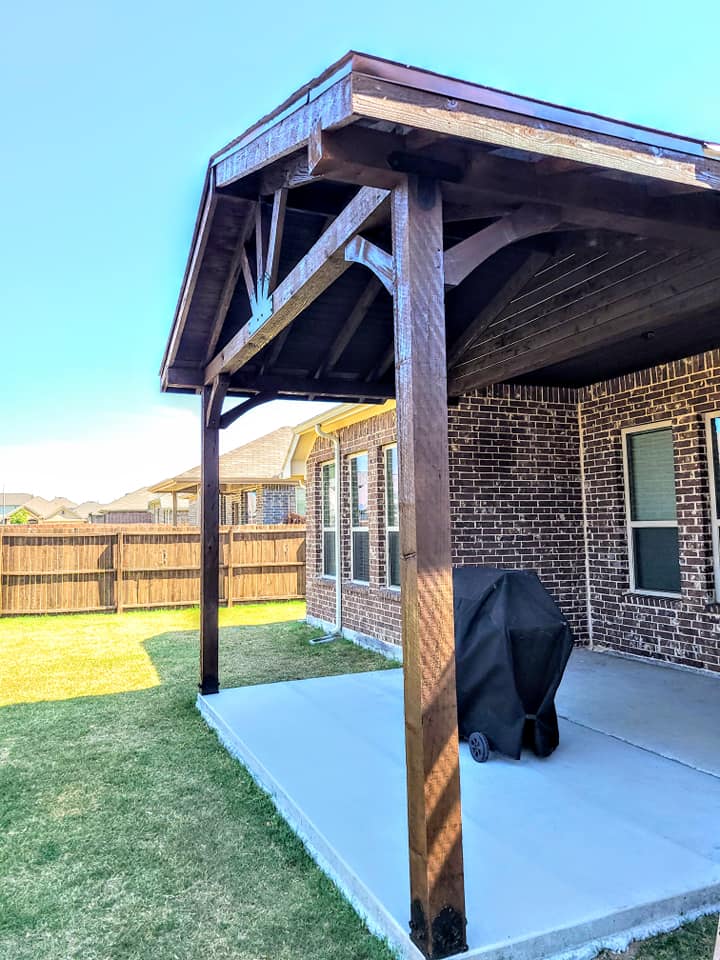 Stained Gable Patio Cover