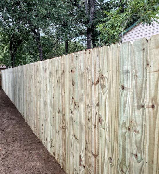 Tall Wood Privacy Fence