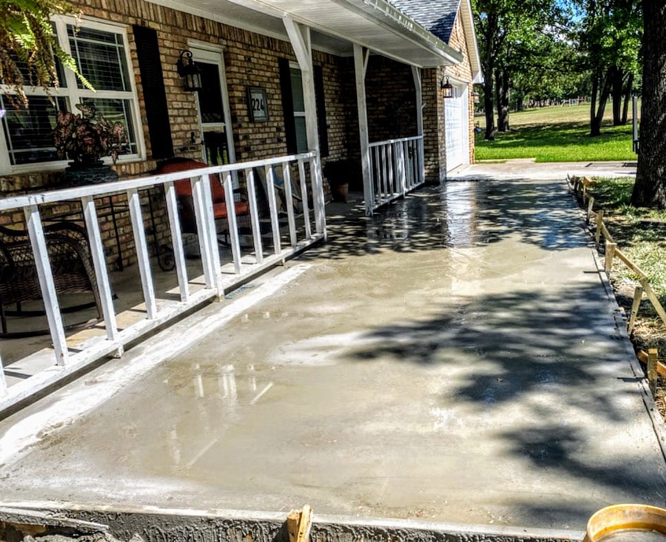 Concrete Driveway Pour
